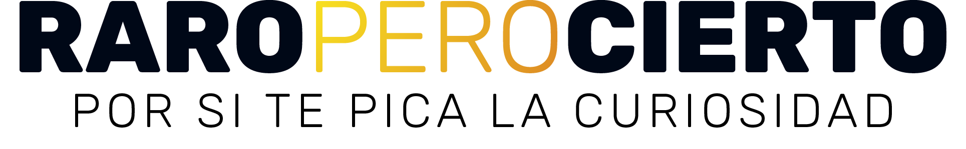 Logo Raro Pero Cierto sin icono